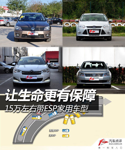 讓生命更有保障 15萬左右帶ESP家用車型