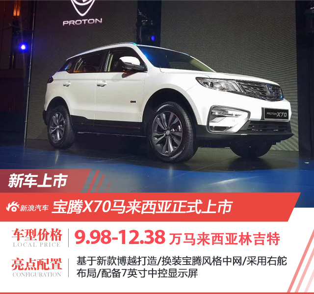 寶騰X70吉隆坡上市