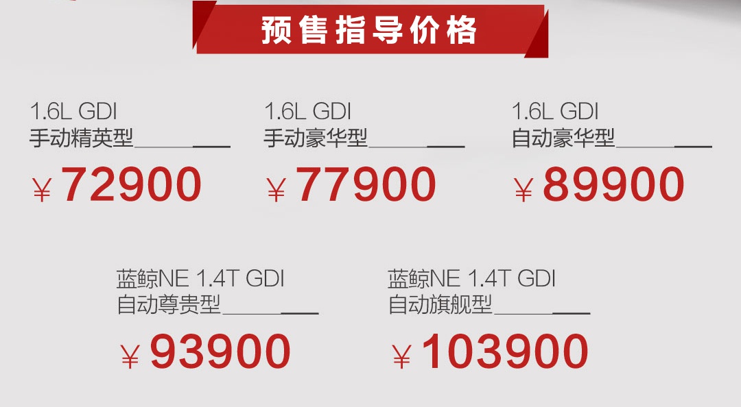 長安逸動PLUS開啟預售
